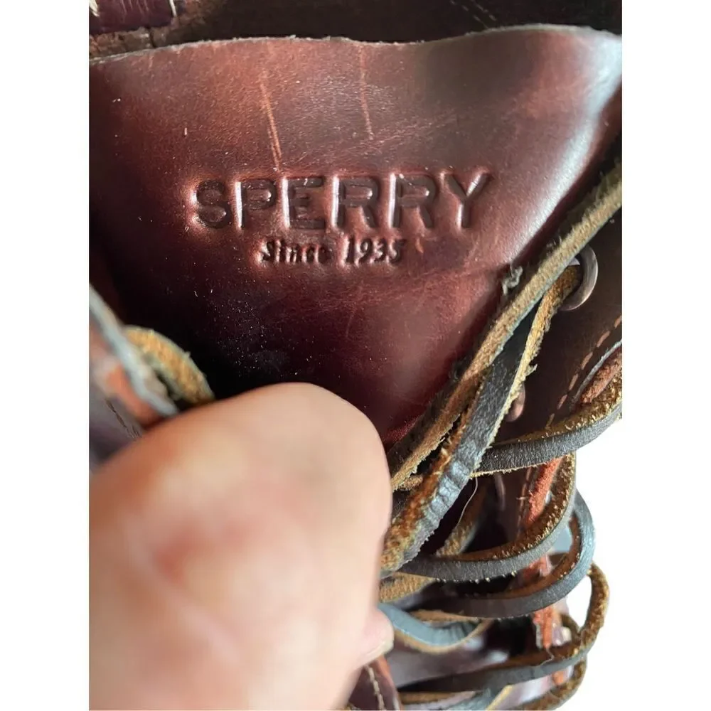 Sperry Topsider men’s decoy duck leather rubber boots, size 11 ￼